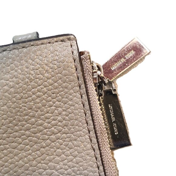 Michael Kors Adele Double Zip Wristlet Wallet 32T8TFDW4L Purse Truffle Leather - Picture 3 of 13